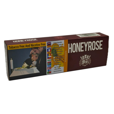Honeyrose [ Pineapple ] Cigarettes,20/10Packs 200 Herbal Cigarettes 